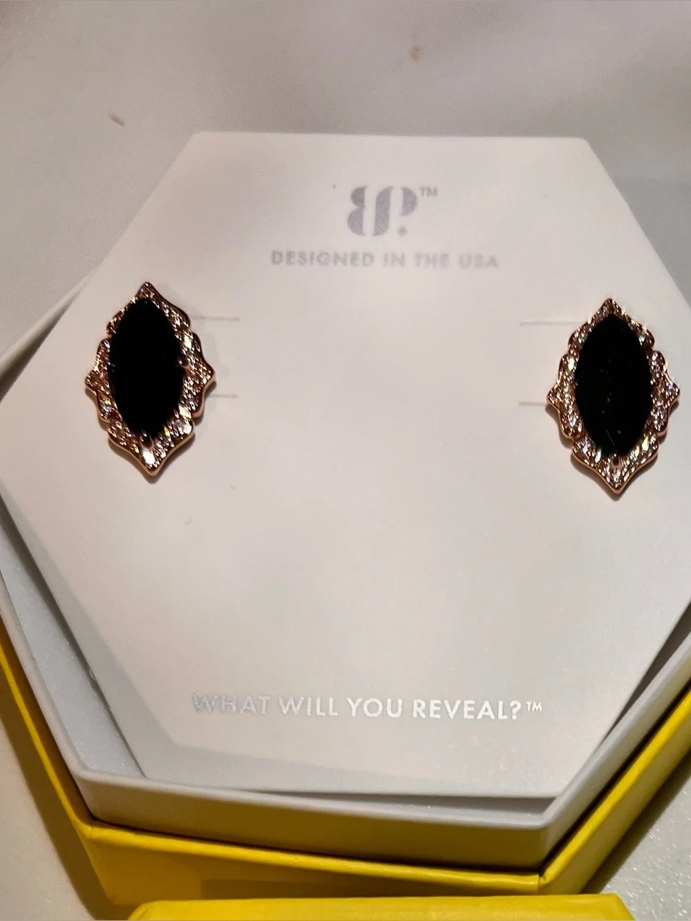 NWT Bp Marquise Halo Stud Earrings